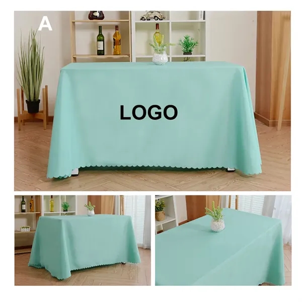 Polyester/Flannel Tablecloth - Polyester/Flannel Tablecloth - Image 0 of 8