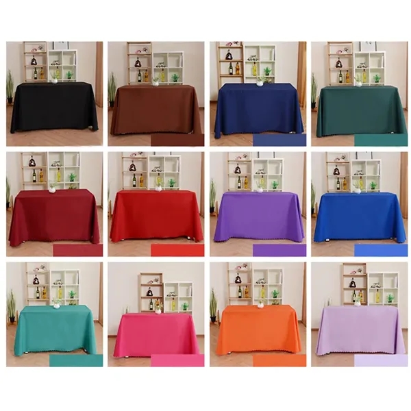 Polyester/Flannel Tablecloth - Polyester/Flannel Tablecloth - Image 2 of 8