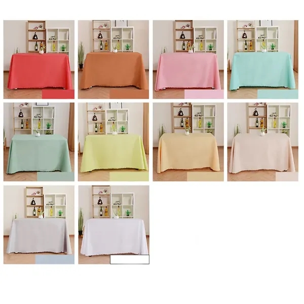 Polyester/Flannel Tablecloth - Polyester/Flannel Tablecloth - Image 3 of 8