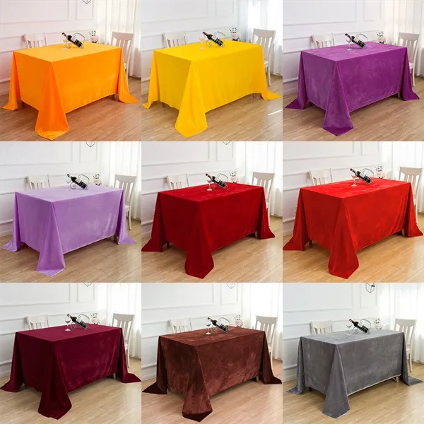 Polyester/Flannel Tablecloth - Polyester/Flannel Tablecloth - Image 6 of 8