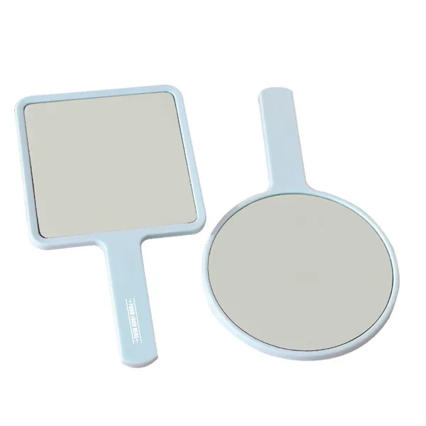 Hand Held Mini Cosmetic Mirror with Handle - Hand Held Mini Cosmetic Mirror with Handle - Image 0 of 1