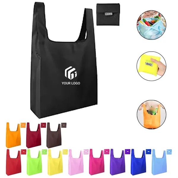 Large reusable washable portable foldable shopping bag - Large reusable washable portable foldable shopping bag - Image 0 of 4