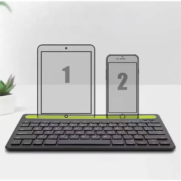 Bluetooth Compact Wireless Keyboard with Touchpad - Bluetooth Compact Wireless Keyboard with Touchpad - Image 1 of 4