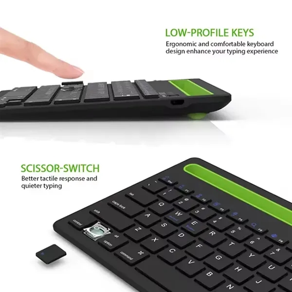 Bluetooth Compact Wireless Keyboard with Touchpad - Bluetooth Compact Wireless Keyboard with Touchpad - Image 4 of 4