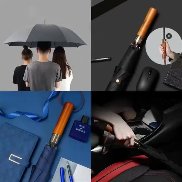 Windproof Large Stick Umbrella - Windproof Large Stick Umbrella - Image 1 of 8