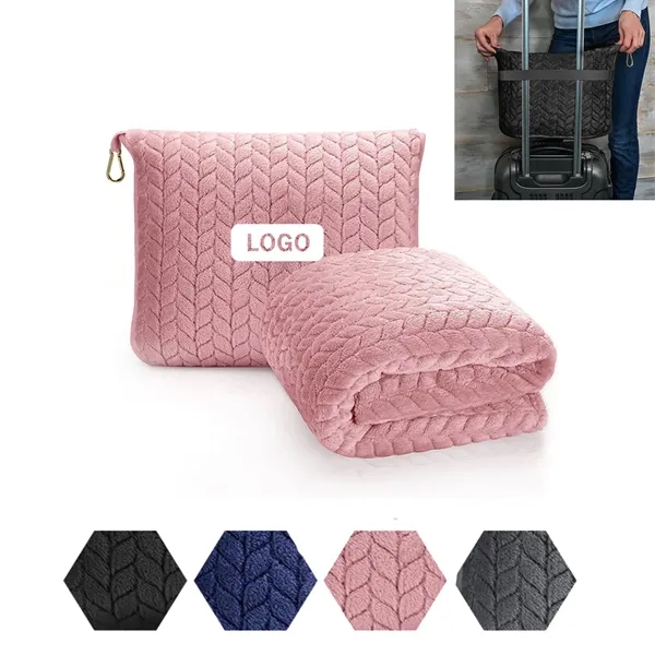 2-In-1 Travel Throw Pillow Blanket - 2-In-1 Travel Throw Pillow Blanket - Image 0 of 2