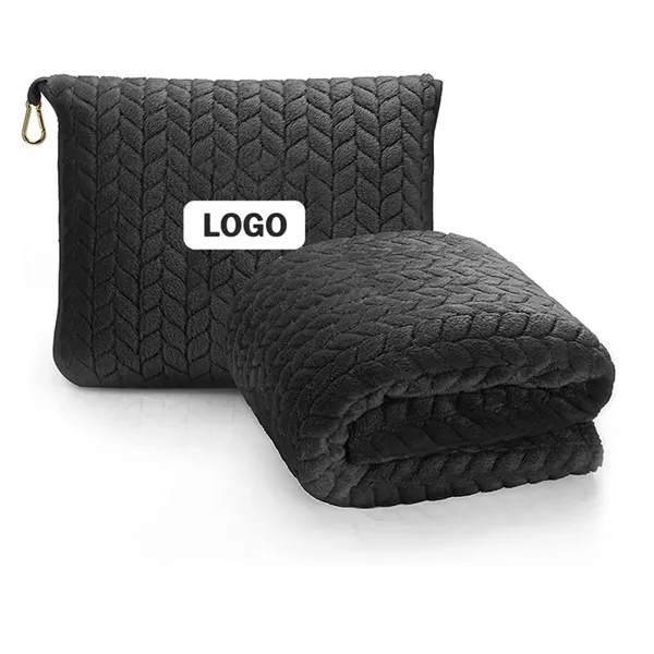 2-In-1 Travel Throw Pillow Blanket - 2-In-1 Travel Throw Pillow Blanket - Image 2 of 2