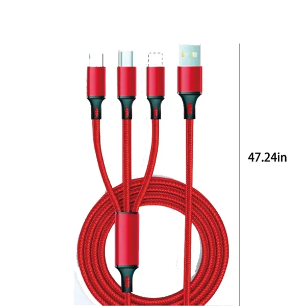 3 in 1 Fast USB Charging Cable Charger Cord - 3 in 1 Fast USB Charging Cable Charger Cord - Image 1 of 4