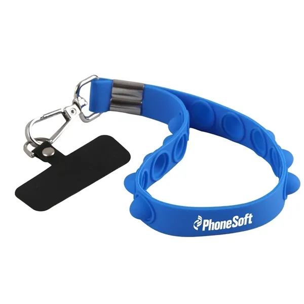 Silicone Fidget Toy Phone Wristlet & Key Holder - Silicone Fidget Toy Phone Wristlet & Key Holder - Image 2 of 6