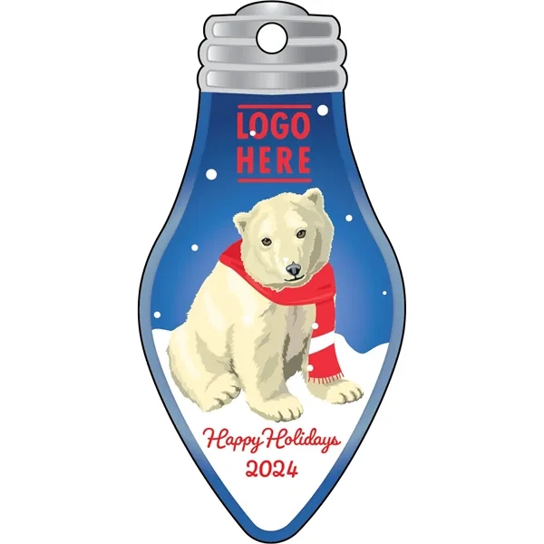 Full Color Acrylic Ornaments - Polar Bear on Light Bulb - Full Color Acrylic Ornaments - Polar Bear on Light Bulb - Image 0 of 0