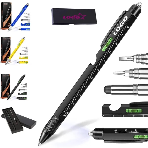 9 in 1 Metal Multi Tool Pen Set - 9 in 1 Metal Multi Tool Pen Set - Image 0 of 7