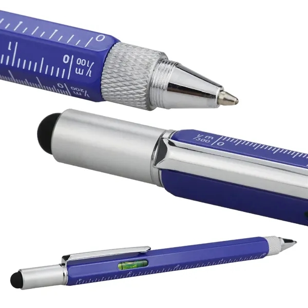 6 in 1 Aluminum Multi Tool Pen Set - 6 in 1 Aluminum Multi Tool Pen Set - Image 8 of 12