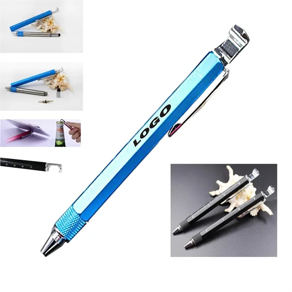 8 in 1 Aluminum Multi Tool Pen Set - 8 in 1 Aluminum Multi Tool Pen Set - Image 0 of 3