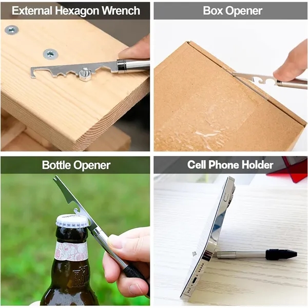 11 in 1 Metal Multi Tool Pen Set - 11 in 1 Metal Multi Tool Pen Set - Image 4 of 8