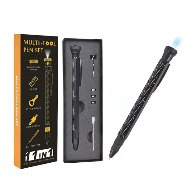 11 in 1 Metal Multi Tool Pen Set - 11 in 1 Metal Multi Tool Pen Set - Image 3 of 8
