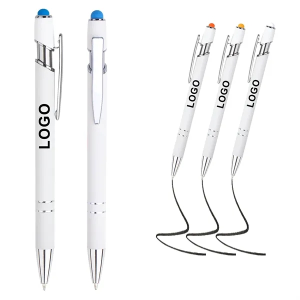 Incline Soft Touch Stylus Metal Pen - UV Printing - Incline Soft Touch Stylus Metal Pen - UV Printing - Image 2 of 13