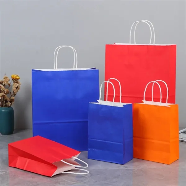 Kraft Paper Shopper Bag - Kraft Paper Shopper Bag - Image 4 of 8