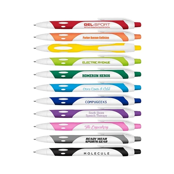 Gel Sport Rubberized Hybrid-Ink Pen - Black Ink - Gel Sport Rubberized Hybrid-Ink Pen - Black Ink - Image 0 of 11