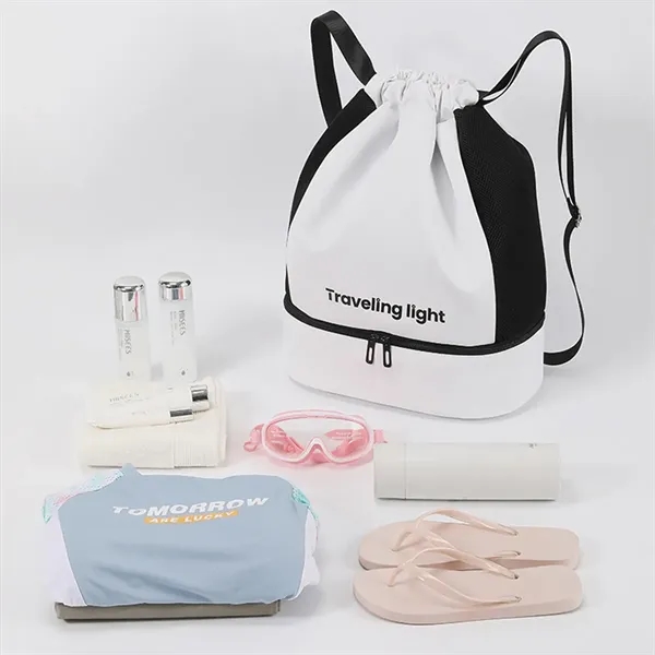 Drawstring Fitness Backpack - Drawstring Fitness Backpack - Image 2 of 4