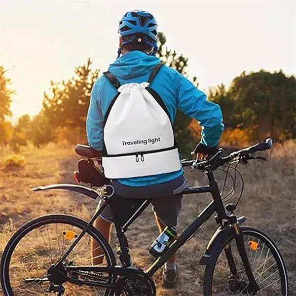 Drawstring Fitness Backpack - Drawstring Fitness Backpack - Image 4 of 4