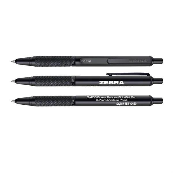 Zebra G-450 Black Brass Retractable Gel Pen - Zebra G-450 Black Brass Retractable Gel Pen - Image 0 of 0