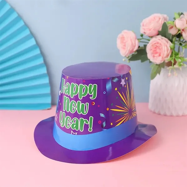 New Years Party Paper Top Hats In Bulk - New Years Party Paper Top Hats In Bulk - Image 3 of 7