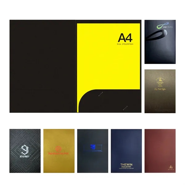 Paper File Folders With Pockets For Office School - Paper File Folders With Pockets For Office School - Image 0 of 6