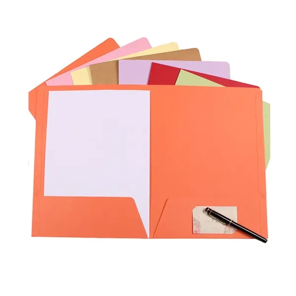 Paper File Folders With Pockets For Office School - Paper File Folders With Pockets For Office School - Image 3 of 6