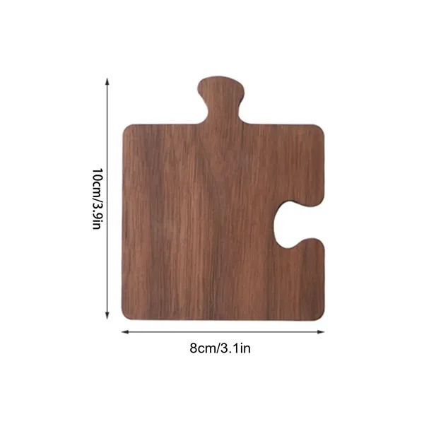 Natural Wooden Heavy Duty Puzzle Drink Coasters - Natural Wooden Heavy Duty Puzzle Drink Coasters - Image 1 of 5