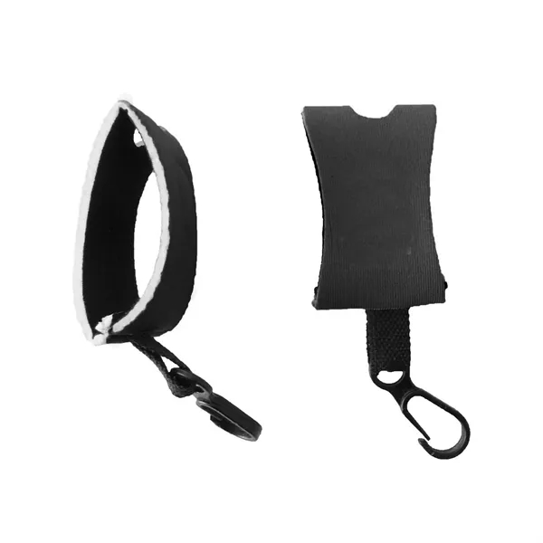 Neoprene Cover for 1 oz Hand Sanitizer Bottle w/ Key Chain - Neoprene Cover for 1 oz Hand Sanitizer Bottle w/ Key Chain - Image 1 of 5