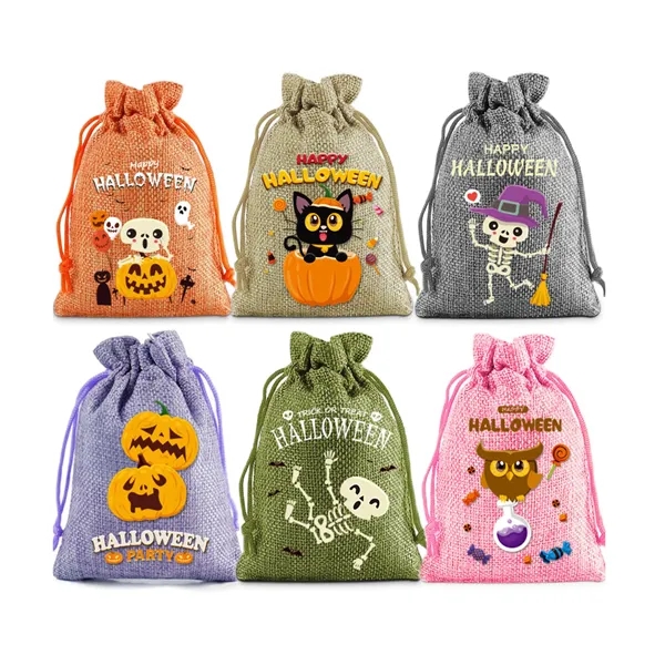 Custom Colored Drawstring Burlap Gift Pouch Bags 4" x 6" - Custom Colored Drawstring Burlap Gift Pouch Bags 4" x 6" - Image 3 of 6