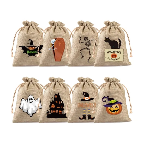 Custom Colored Drawstring Burlap Gift Pouch Bags 4" x 6" - Custom Colored Drawstring Burlap Gift Pouch Bags 4" x 6" - Image 4 of 6