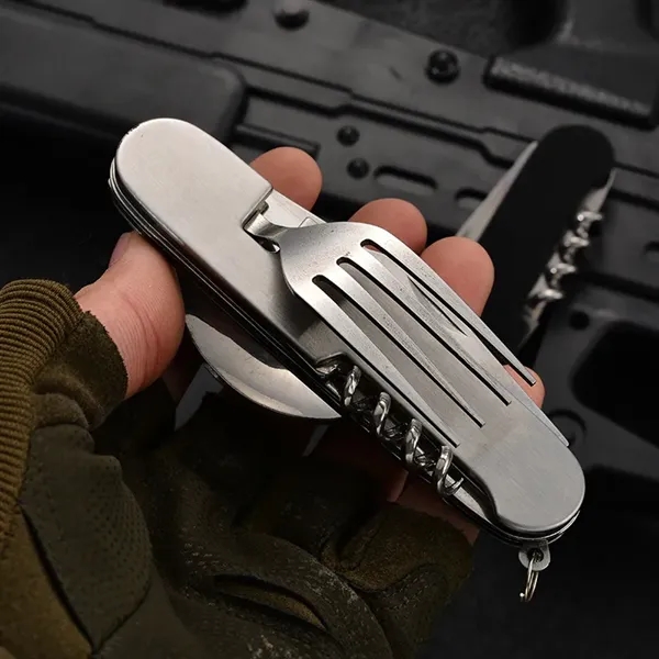 Multi-Function Camping Utensil Flatware - Multi-Function Camping Utensil Flatware - Image 1 of 3