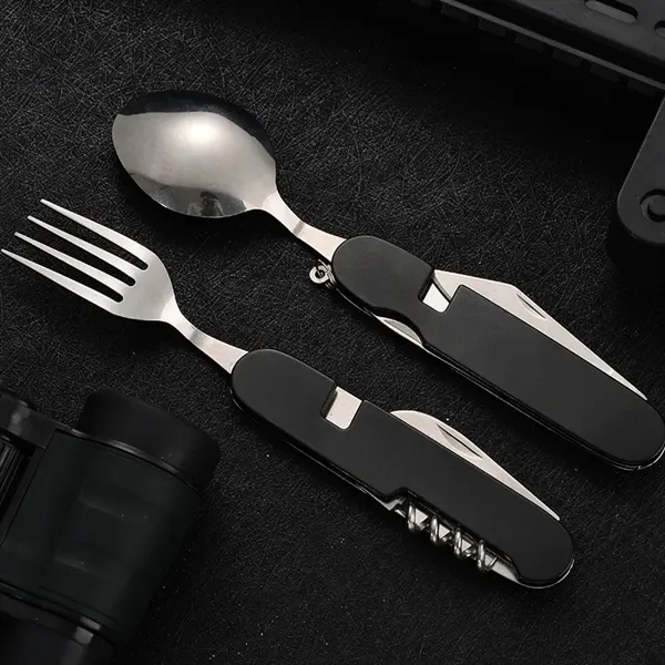 Multi-Function Camping Utensil Flatware - Multi-Function Camping Utensil Flatware - Image 2 of 3