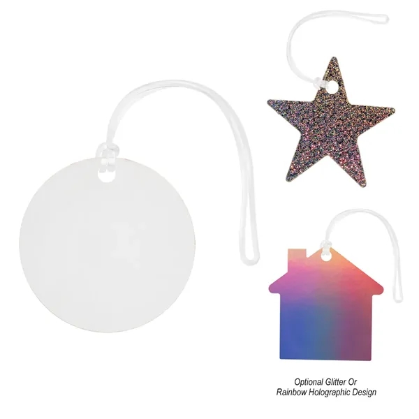 Acrylic Bag Tag - Custom Shape 4"