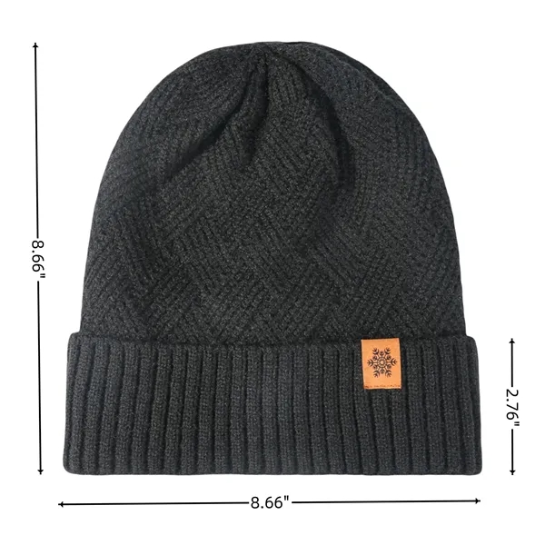 Fleece-Lined Thick Knit Hat - Fleece-Lined Thick Knit Hat - Image 1 of 5