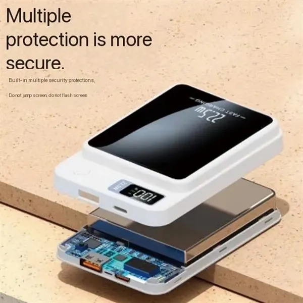 10000mAh Portable Charger Magnetic Wireless Power Bank - 10000mAh Portable Charger Magnetic Wireless Power Bank - Image 2 of 4