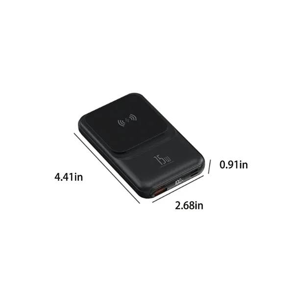 10000 mAh Multifunctional Portable Magnetic Wired Power Bank - 10000 mAh Multifunctional Portable Magnetic Wired Power Bank - Image 1 of 4