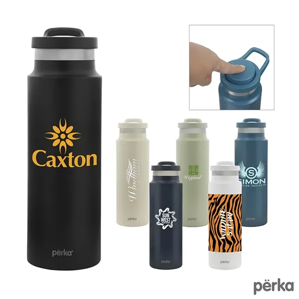 Perka® Monroe 24 oz. Double Wall Recycled Stainless Steel... - Perka® Monroe 24 oz. Double Wall Recycled Stainless Steel... - Image 0 of 6