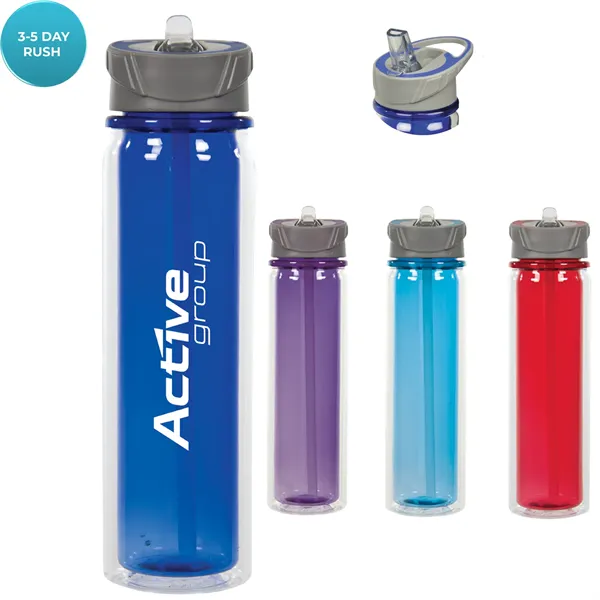 20 oz  Double Wall Tritan Water Bottle - 20 oz  Double Wall Tritan Water Bottle - Image 0 of 4