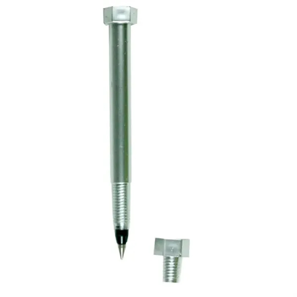 Silver Nut & Bolt Pen - Silver Nut & Bolt Pen - Image 0 of 2