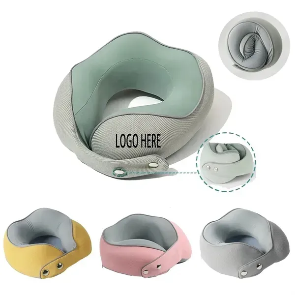 Magnetic Travel Memory Foam Neck Pillow - Magnetic Travel Memory Foam Neck Pillow - Image 0 of 3