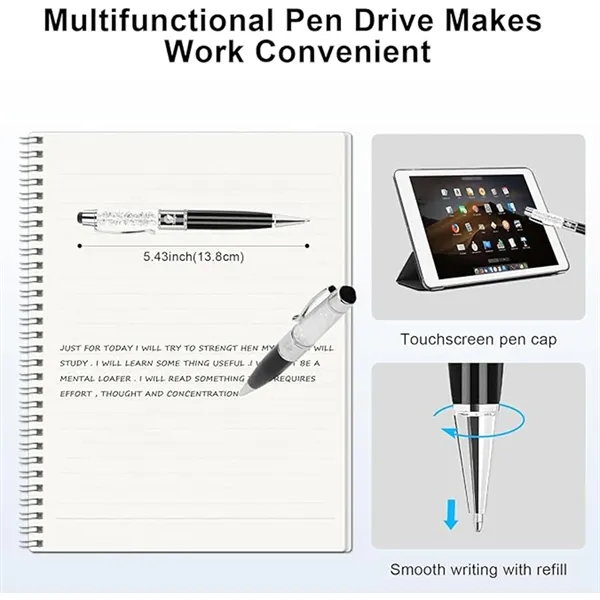 3-In-1 USB Drive Stylus Ballpoint Waterproof Pen - 3-In-1 USB Drive Stylus Ballpoint Waterproof Pen - Image 1 of 2