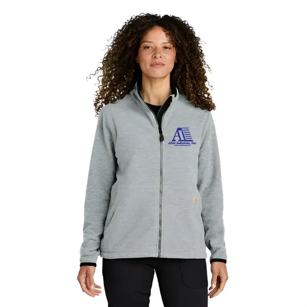 Carhartt® Women's Textured Full-Zip Fleece Jacket - Carhartt® Women's Textured Full-Zip Fleece Jacket - Image 0 of 5