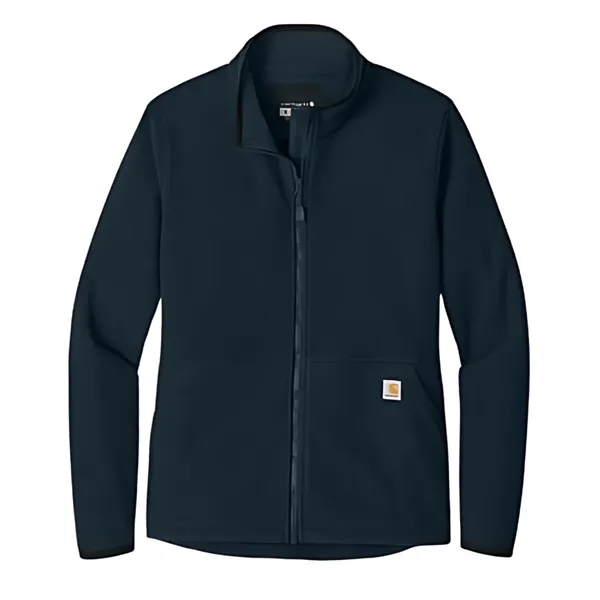 Carhartt® Women's Textured Full-Zip Fleece Jacket - Carhartt® Women's Textured Full-Zip Fleece Jacket - Image 4 of 5