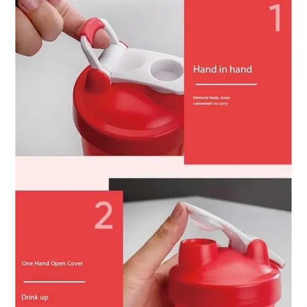 Sports Fitness Shake Cup With Handle Three Pill Box Layer - Sports Fitness Shake Cup With Handle Three Pill Box Layer - Image 2 of 4
