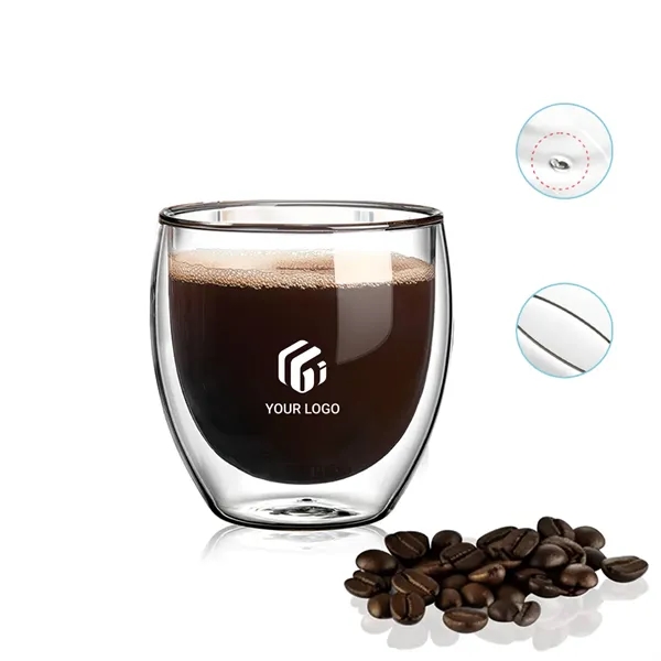 Insulated Double Wall Tumblers Glass Espresso Mugs Cups - Insulated Double Wall Tumblers Glass Espresso Mugs Cups - Image 0 of 4