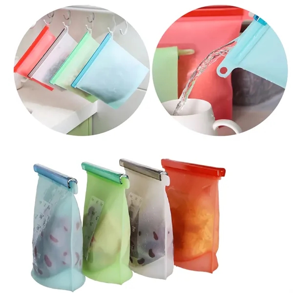 Reusable Silicone Food Storage Bag - Reusable Silicone Food Storage Bag - Image 1 of 2