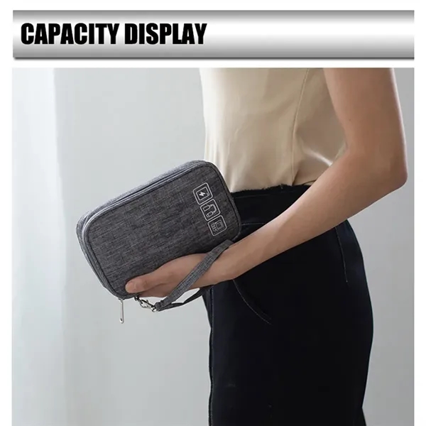 Mobile Accessories Storage Handbag Cable Earphone Organizer - Mobile Accessories Storage Handbag Cable Earphone Organizer - Image 3 of 4