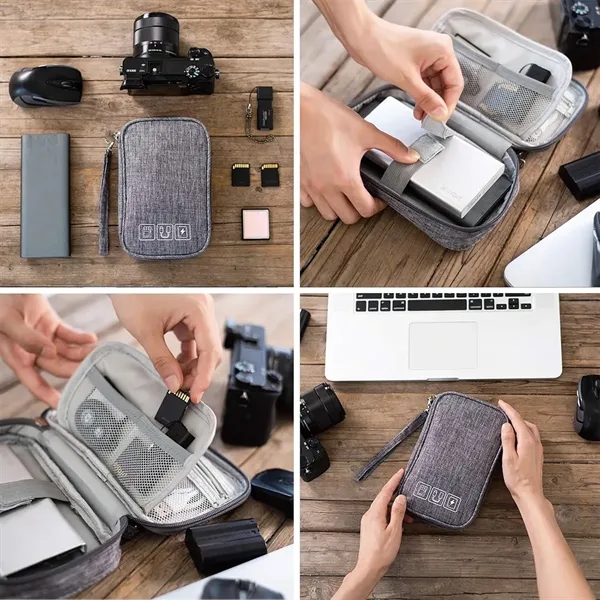 Mobile Accessories Storage Handbag Cable Earphone Organizer - Mobile Accessories Storage Handbag Cable Earphone Organizer - Image 4 of 4